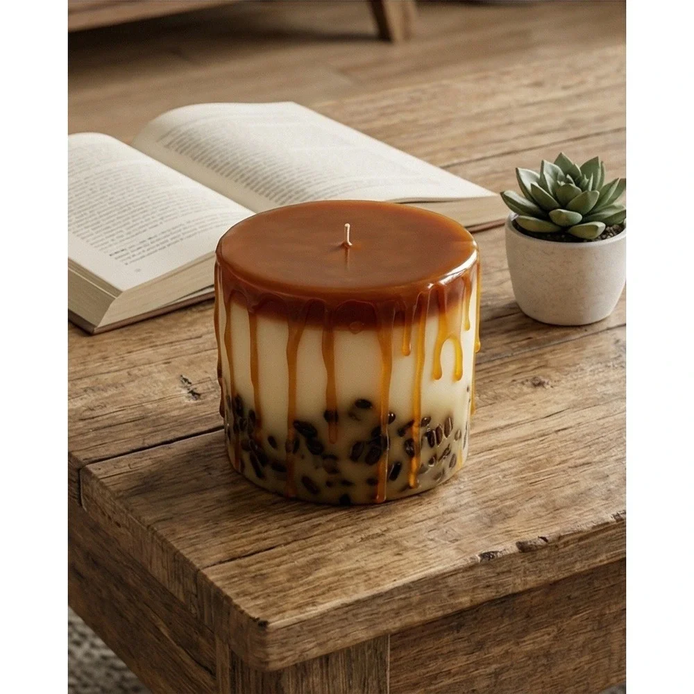 Lemon Grass White Chocolate Mocha Botanical Candle Aromatic Scented NEW‎
